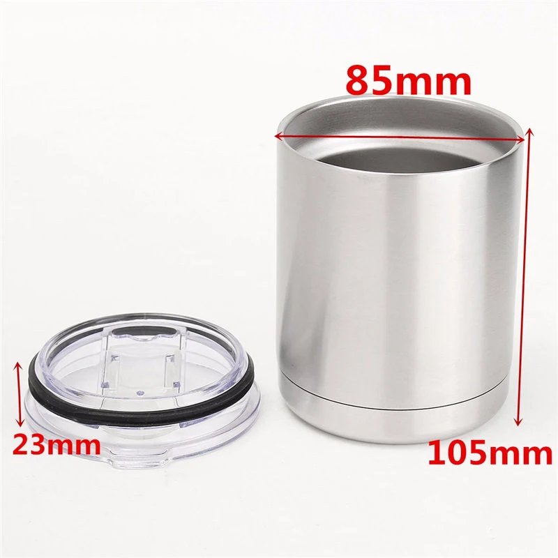 12 Oz Beer Tumbler Stainless Steel Double Wall Coffee Mug with Handle