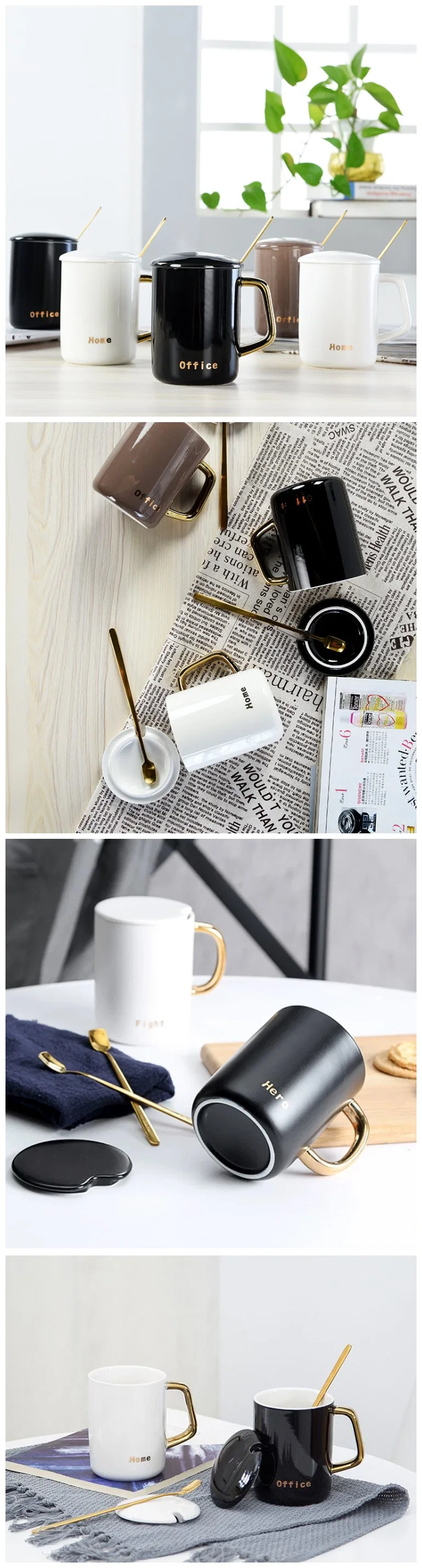 Promotional Gift Custom Electric Magic Blank White Enamel Beer Market Glass Photo Cup DIY Stoneware Travel Sublimation Tea Porcelain Ceramic Coffee Mug